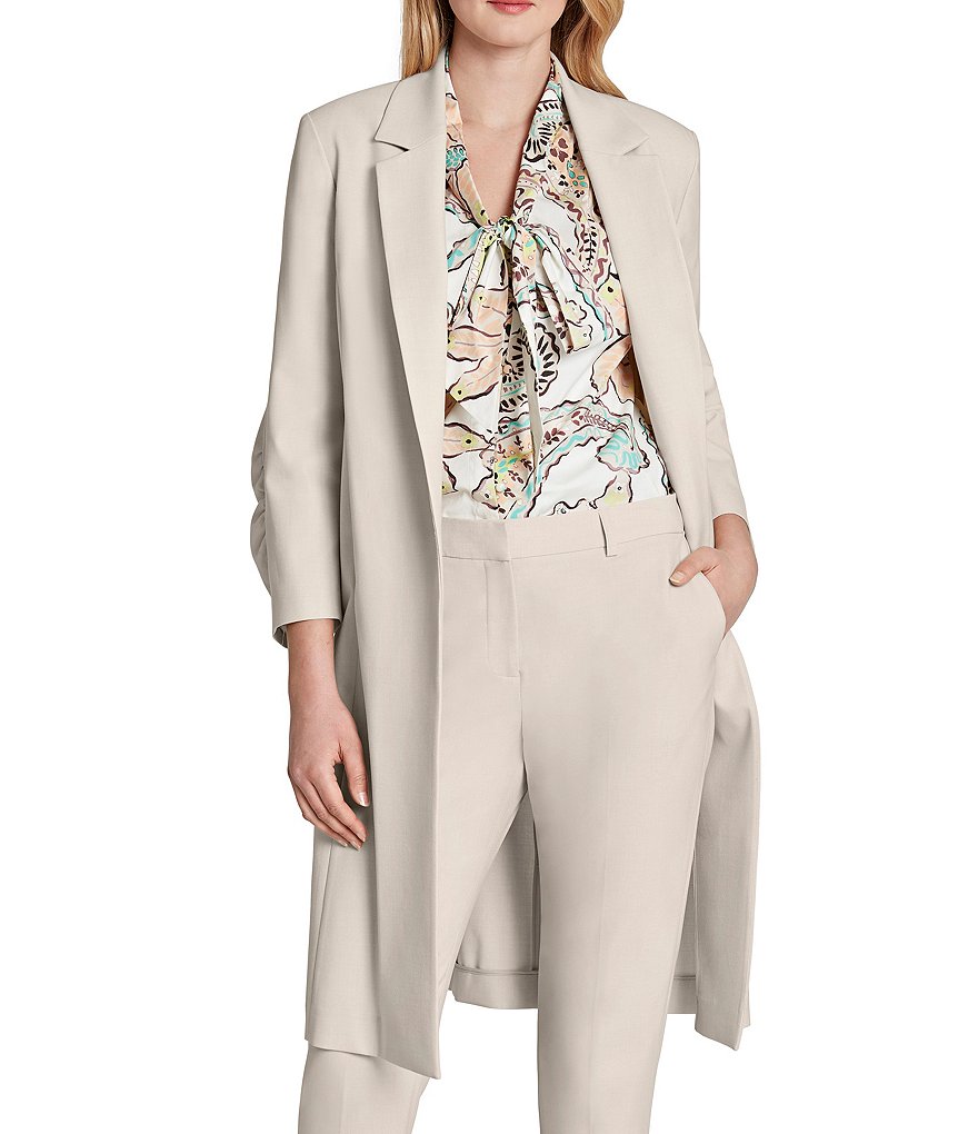 Kasper Glen Plaid Notch Lapel Two Button Front Pocket Jacket