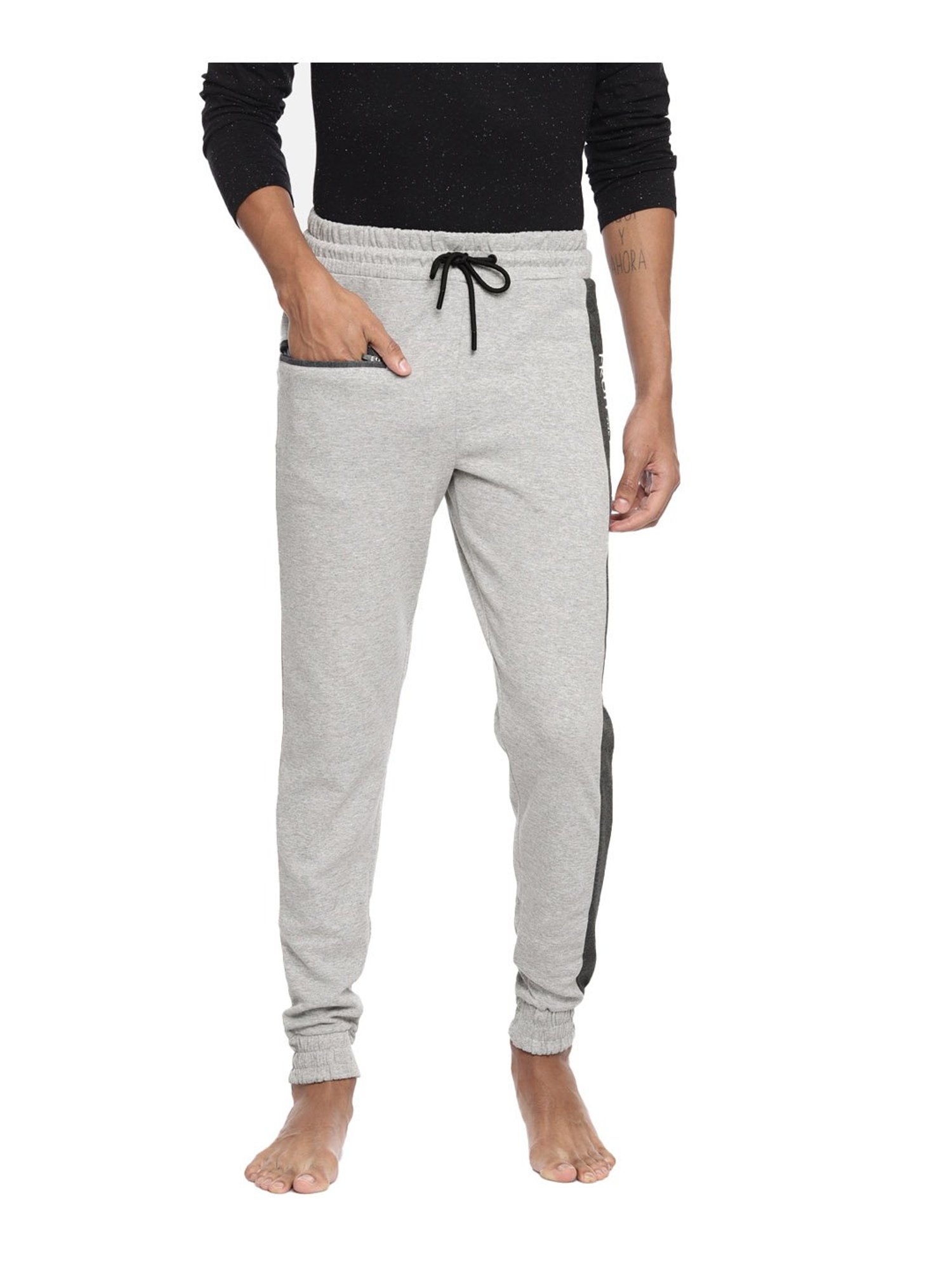 Fruit of the loom Grey Melange Regular Fit Joggers