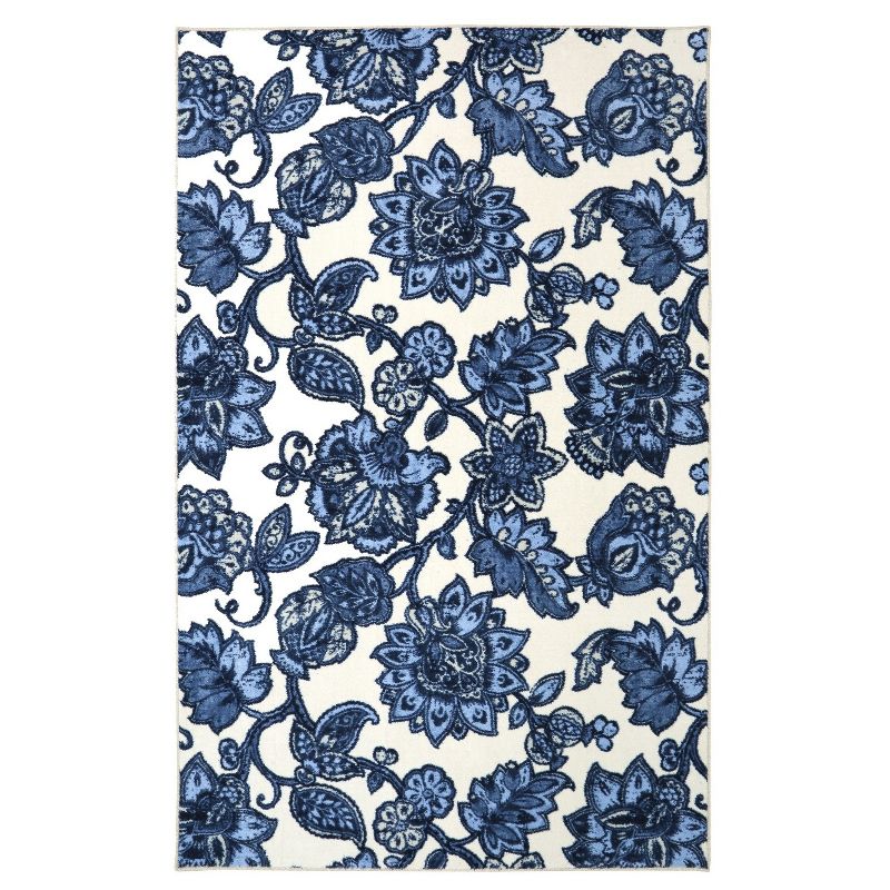 5'X8' Floral Area Rug Blue - Mohawk