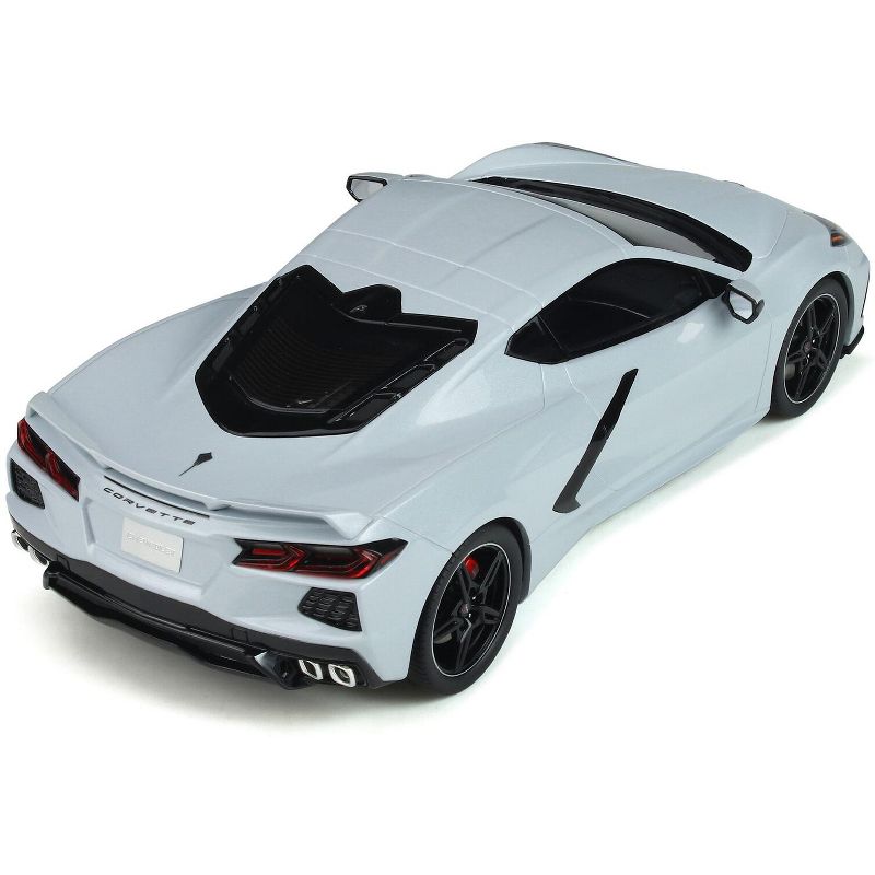 Chevrolet Corvette C8 Ceramic Gray Metallic Limited Edition to 999 pieces Worldwide 1/18 Model Car by GT Spirit