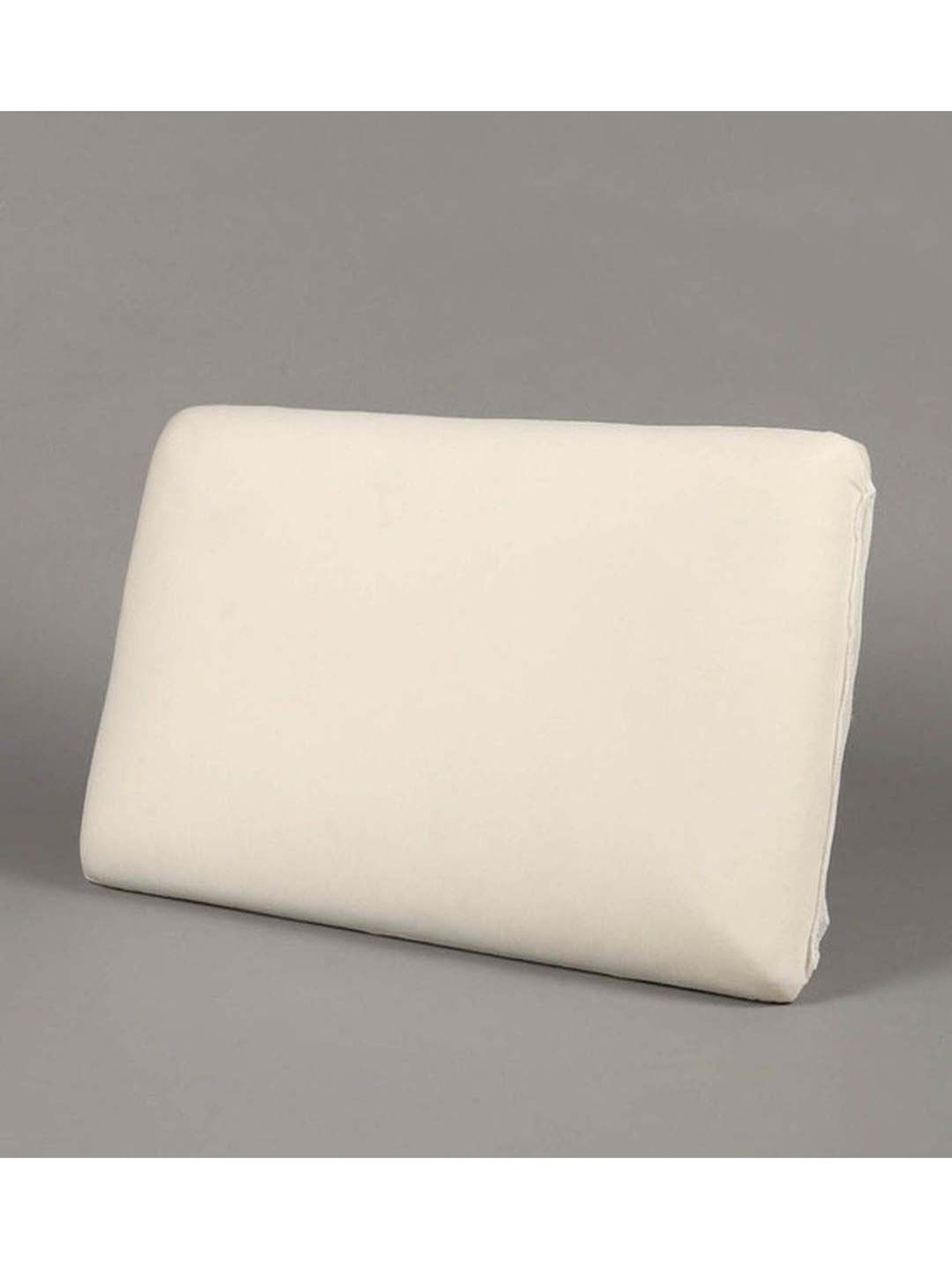 MFD HOME Furnishing Premium Cotton Off White Eva Memory Foam Pillow - Set of 1