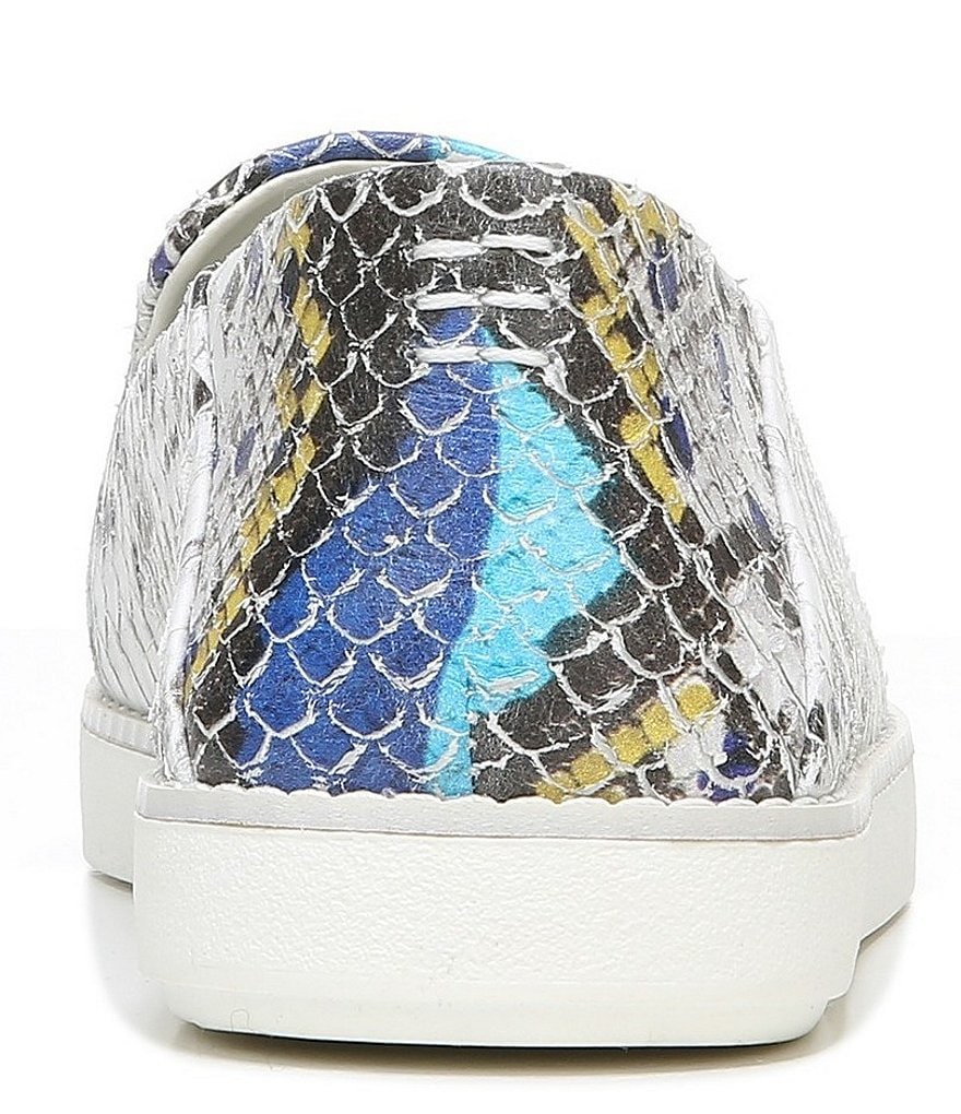 Franco Sarto Iconic2 Snake Print Leather Slip-On Platform Sneakers