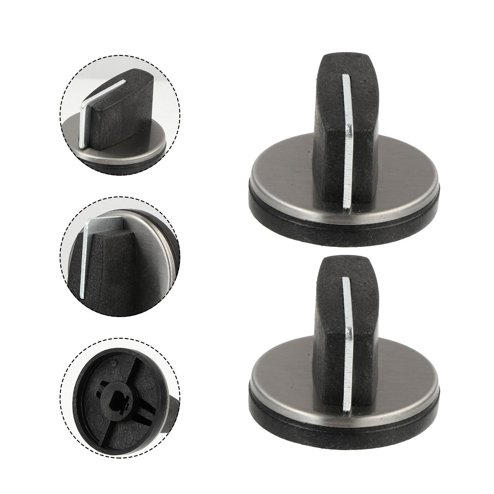 4Pcs Gas Stove Switch Knob Rotary Switch Knob Right Angle 0&deg; Burner Control Knob
