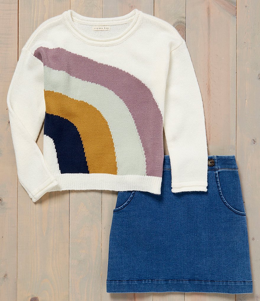 Copper Key Big Girls 7-16 Denim Skirt