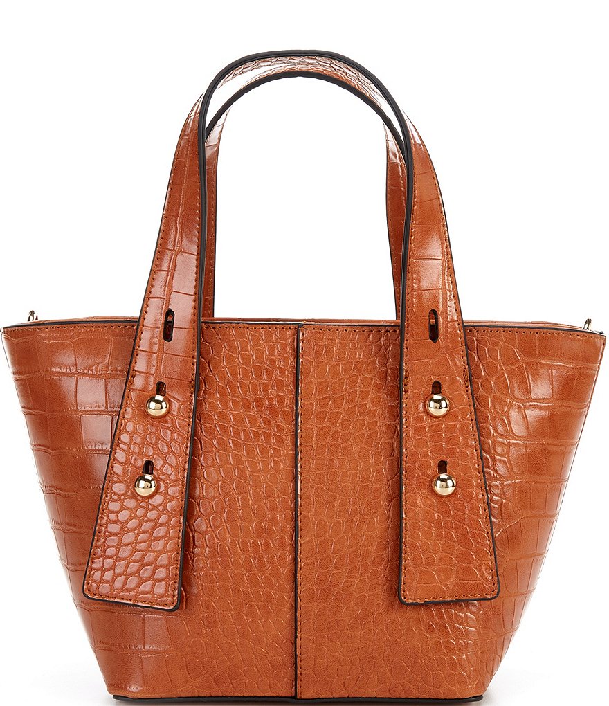 Kate Landry Croco Tab Satchel Bag