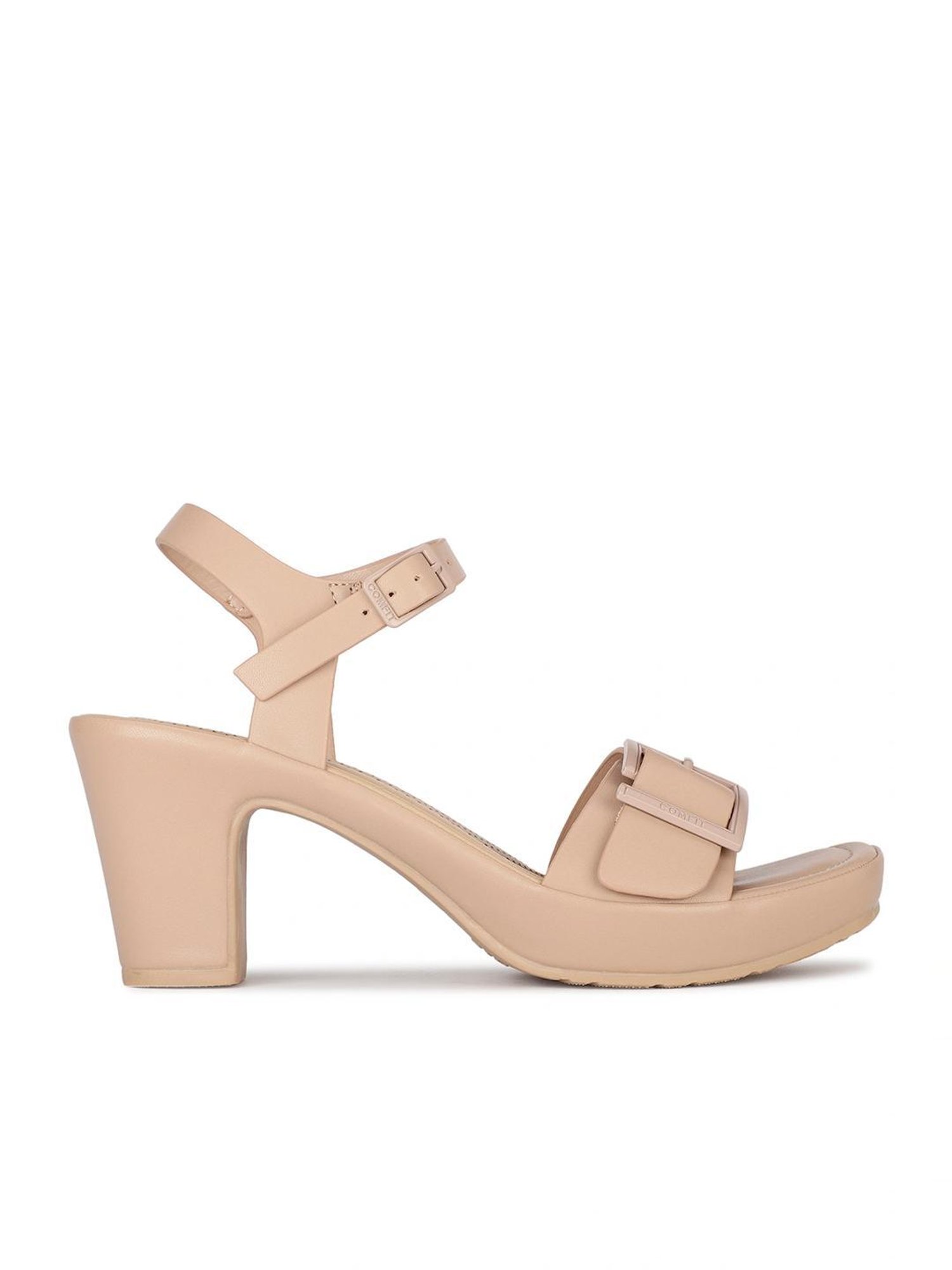 Bata Comfit by Bata Women's CLAREY Nude Ankle Strap Sandals