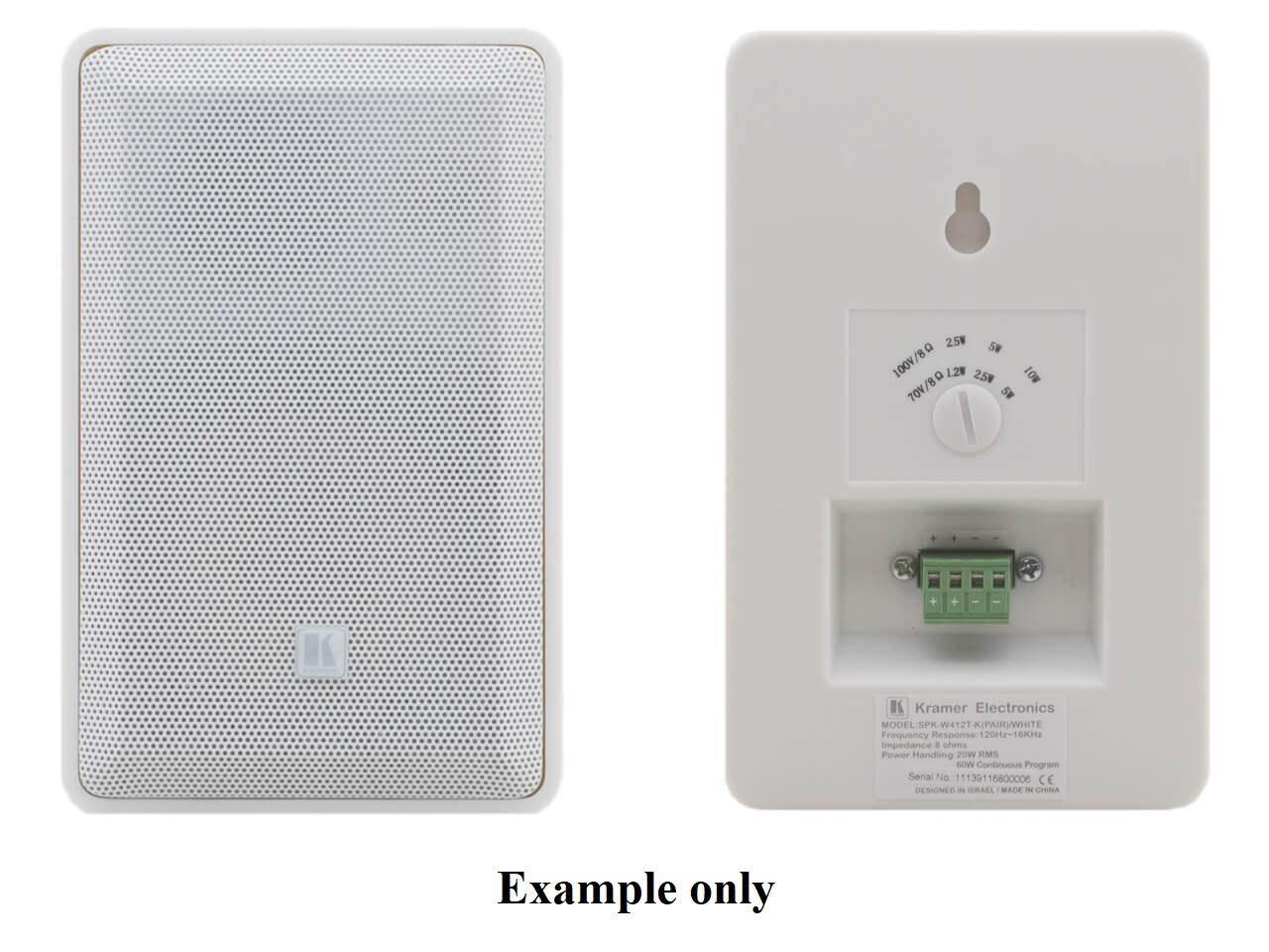 4 inch 2-Way On-Wall Speakers/Pair/Black