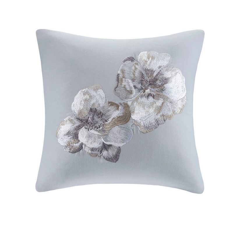 18"x18" Casa Nouveau Square Throw Pillow Gray - N Natori