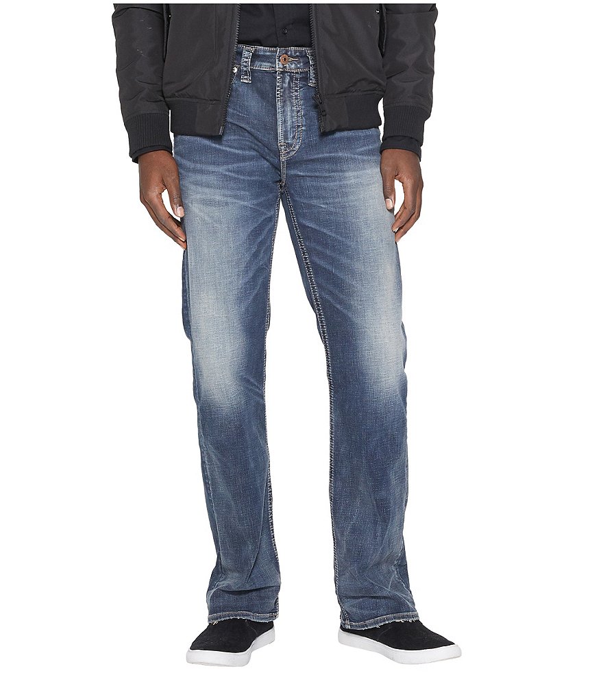 Silver Jeans Co. Craig Stretch Easy Fit Bootcut Dark Wash Jeans