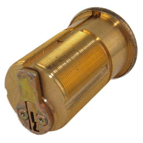 Maxtech B2SC1-03 Polished Brass US3 Solid Brass Replacement 2" Mortise Cylinder Lock With Schlage SC1 Keyway