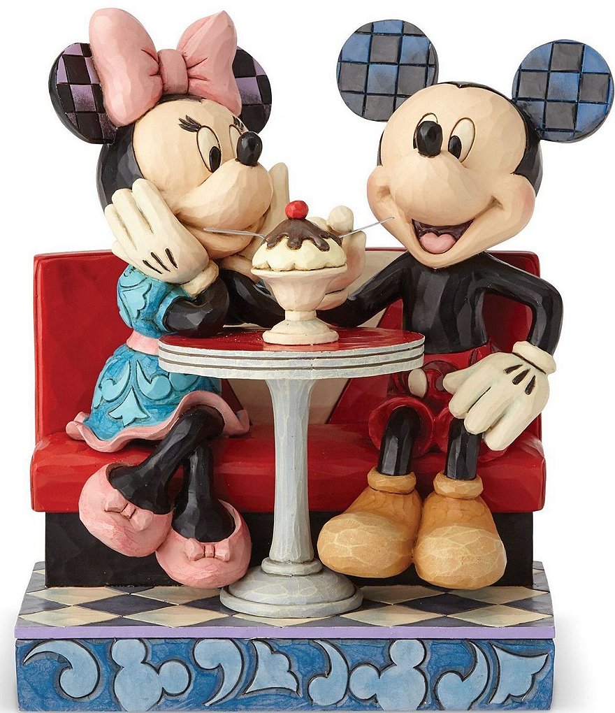 Disney Traditions by Jim Shore Mickey and Minnie Soda Shop Figurine