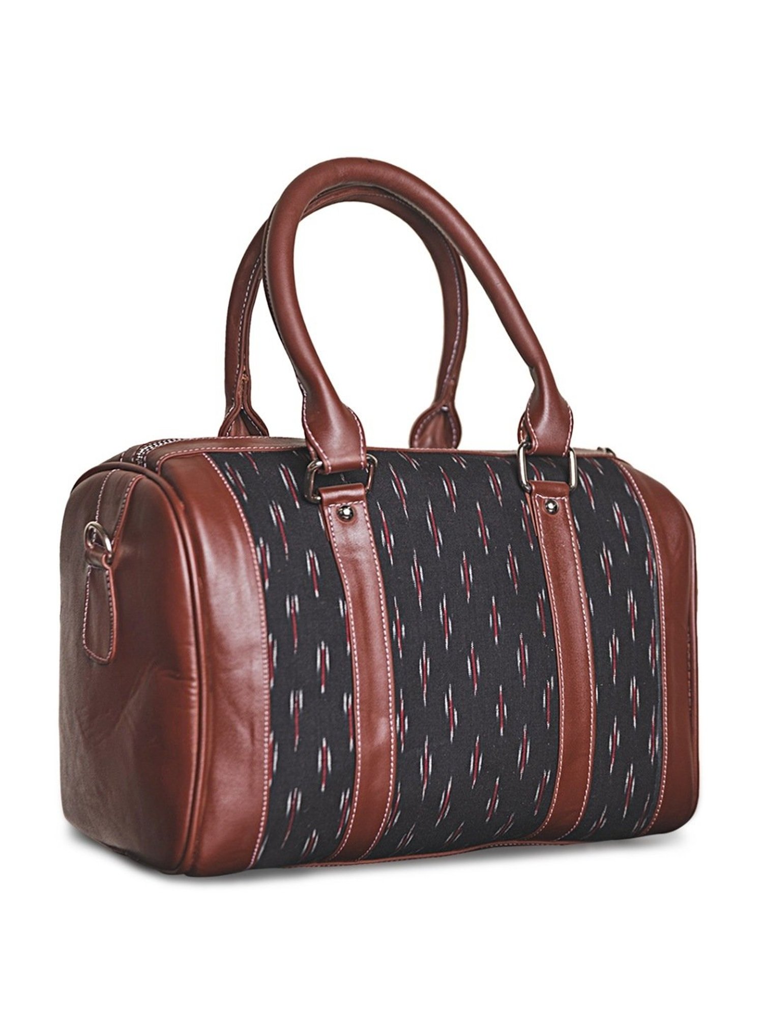 ZOUK Black Printed Medium Duffle Bag
