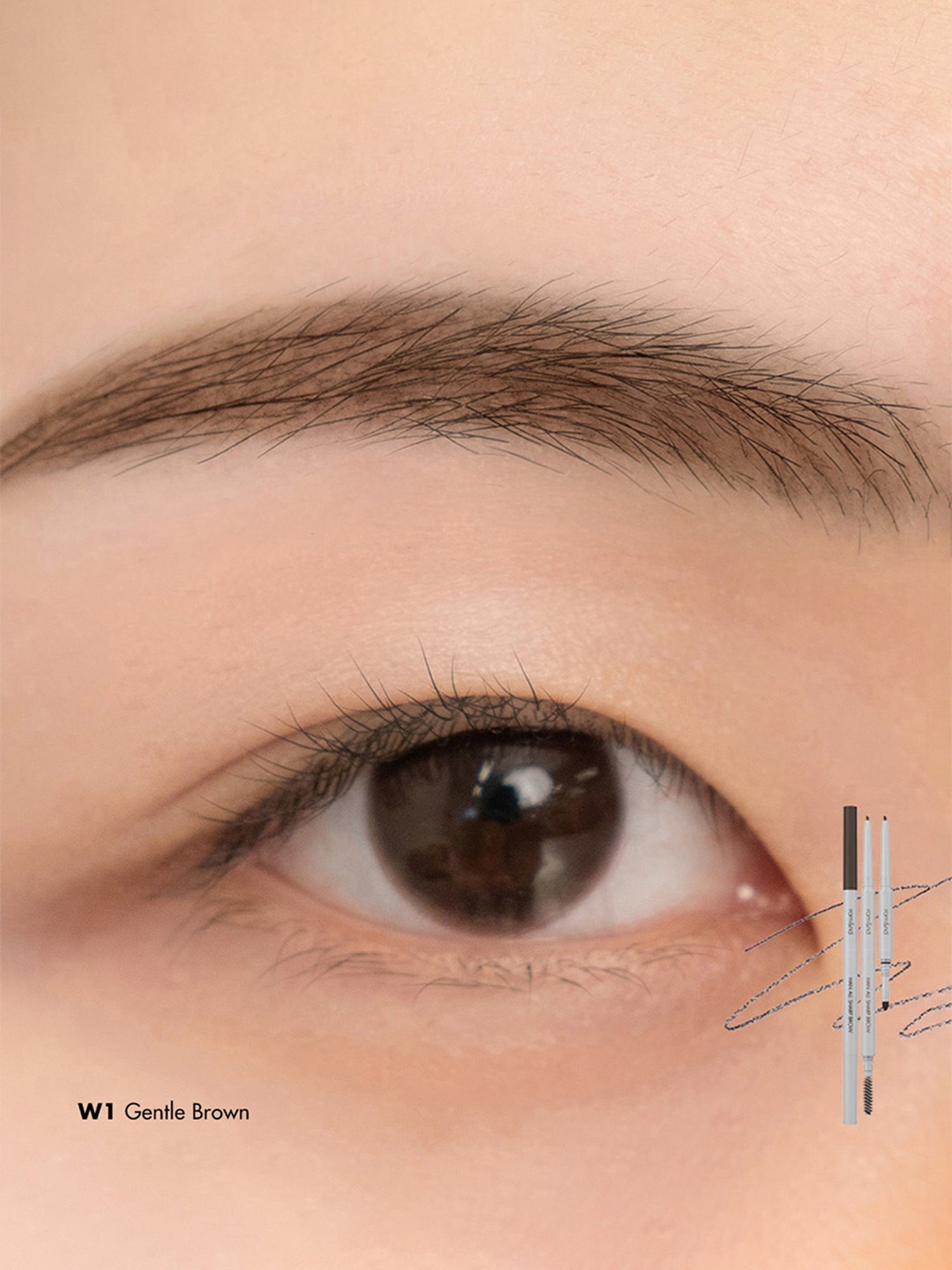 Rom&nd Han All Sharp Brow W1 Gentle Brown - 0.24 gm