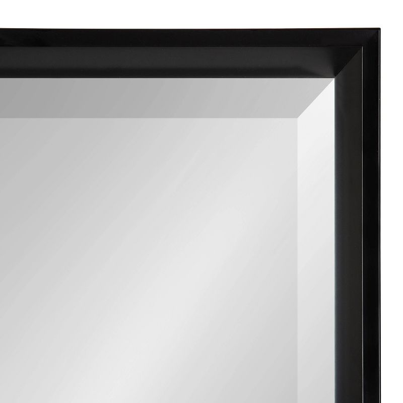 29.5" x 29.5" Calder Square Wall Mirror Black - Kate & Laurel All Things Decor