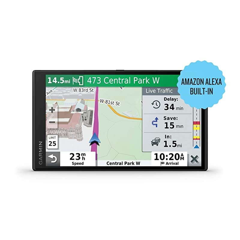 DriveSmart 65 with  Alexa, Built-In Voice-Controlled GPS Navigator with 6.95&rdquo; High-Res Display