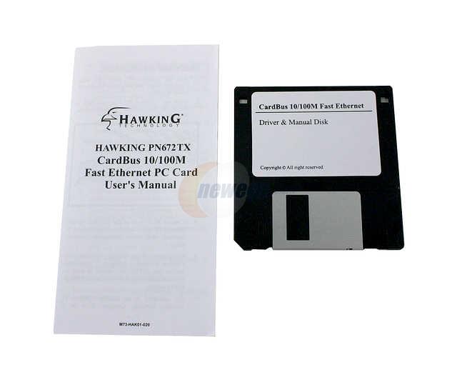 HAWKING PN672TX 10/100Mbps Fast Ethernet PC Card