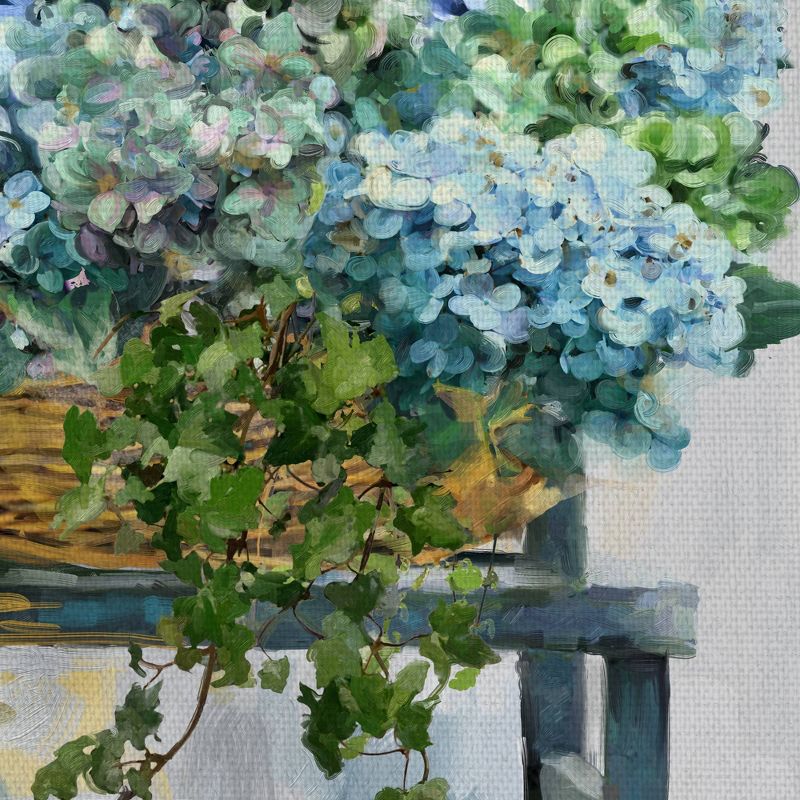 24" x 36" Farmhouse Hydrangeas by Studio Arts Art on Canvas - Fine Art Canvas
