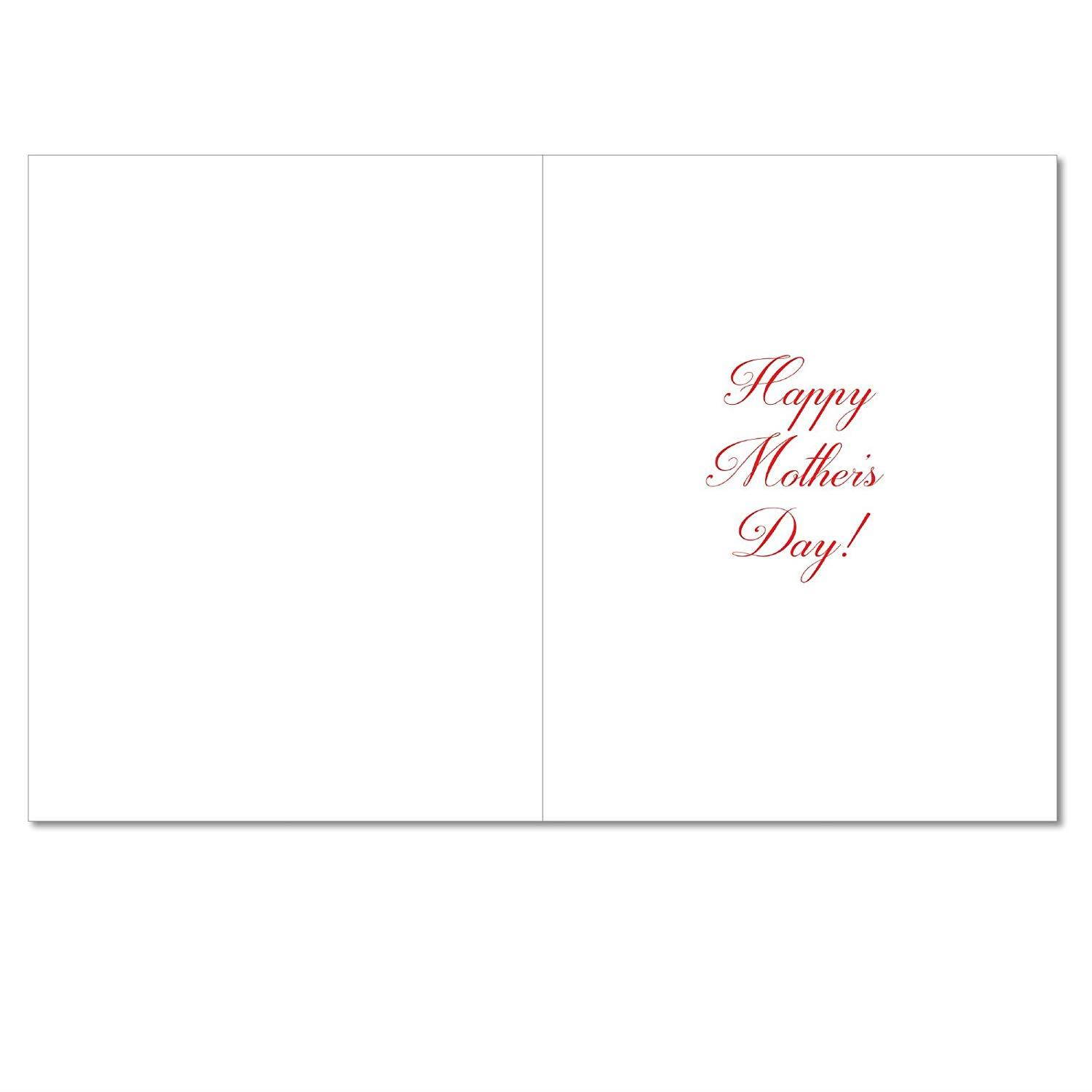 Jumbo Mother's Day Card: Chalk And Roses Featuring Chalkboard Styled Written Gratitudes Combined with Beautiful and Colorful Floral Sprays,With Envelope (Extra Large Version: 8.5'' x 11'') J2358KMDG