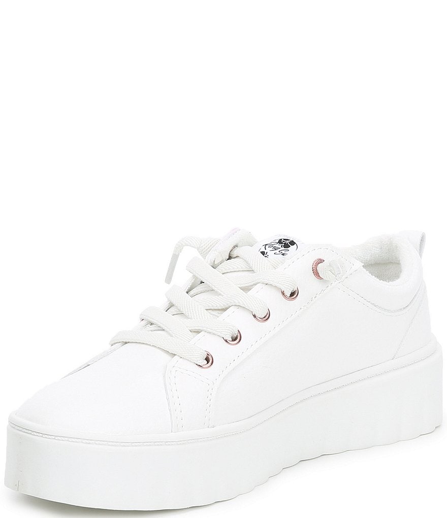 Roxy Sheilahh Pebbled Faux Leather Platform Sneakers