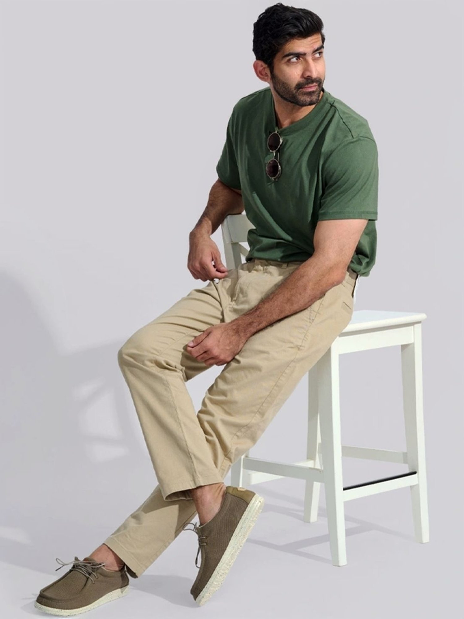 Neemans Men's Wanderers Khaki Derby Shoes