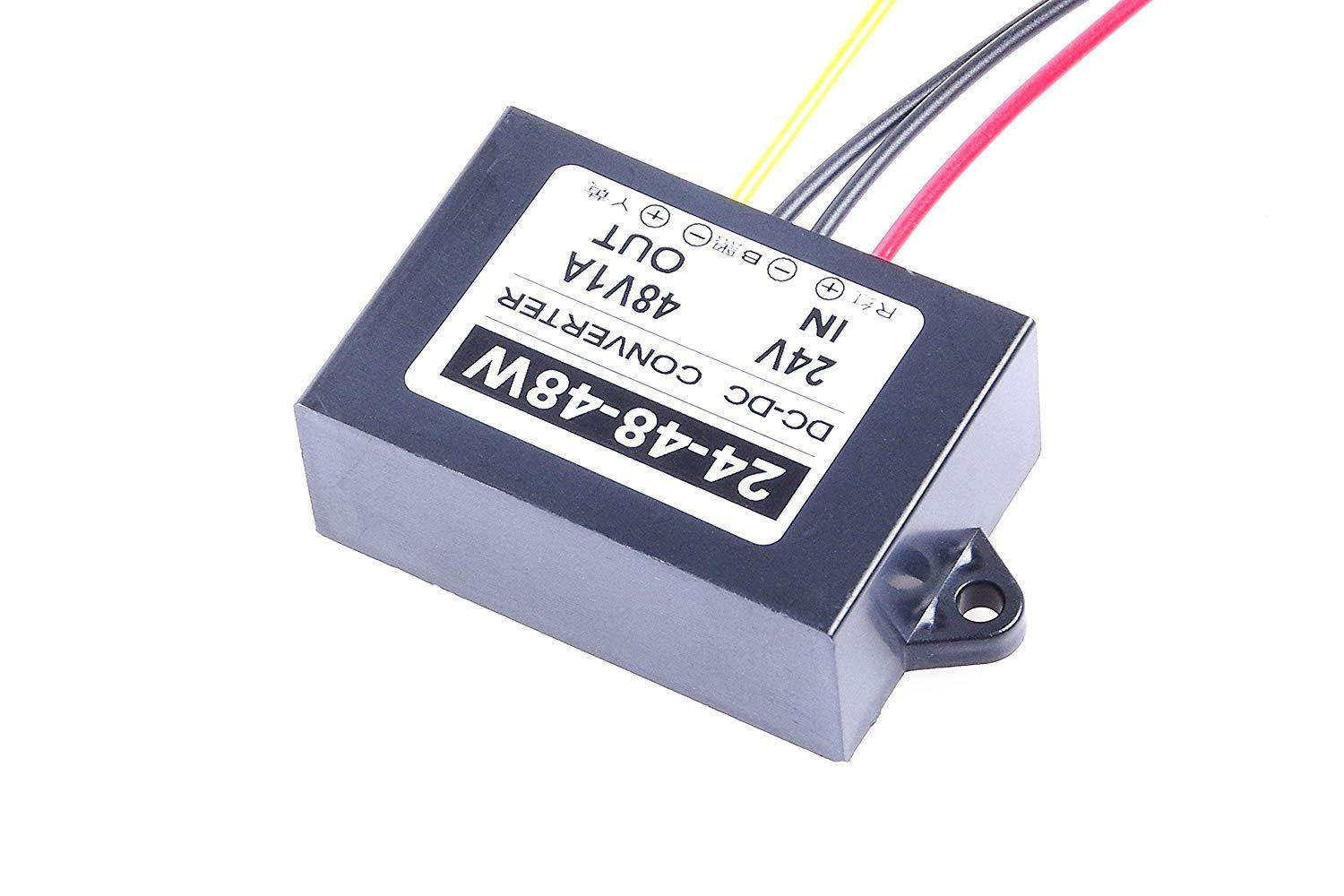 Waterproof DC/DC 24V Step Up to 48V 1A 1.5A 2A 3A 5A 6A 8A 10A 20A 30A 40A Voltage Boost Converter Regulator Transformer Power Supply (IN DC 24V (18-32V), 48V 1A)