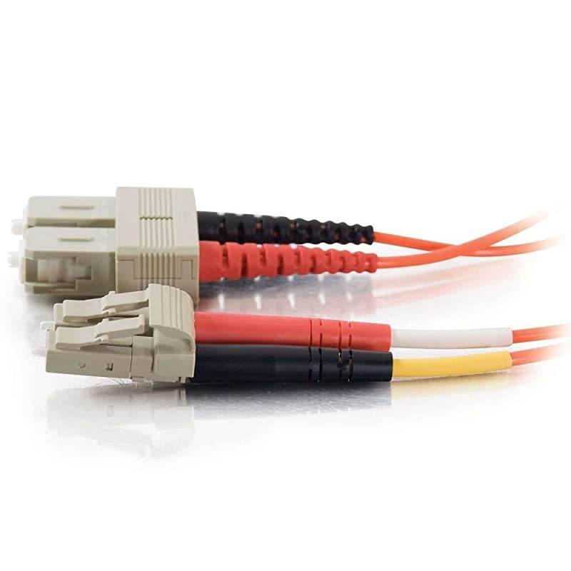 to Go 33157 LCSC 625125 OM1 Duplex Multimode PVC Fiber Optic Cable Orange 5 Meter