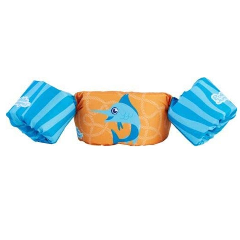 Stearns 30-50 Pound Orange Dolphin Puddle Jumper Pool Lake Ocean Coast Guard Approved Type III V Toddler Child Kid Life Jacket Swim Vest