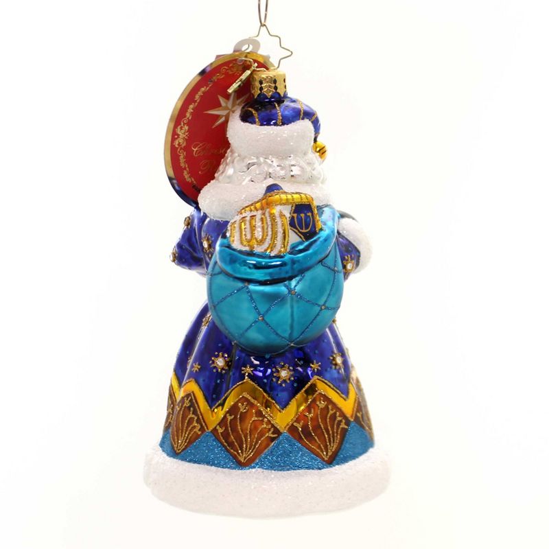 Christopher Radko 6.25" Mixed Bag Santa Royal  -  Tree Ornaments