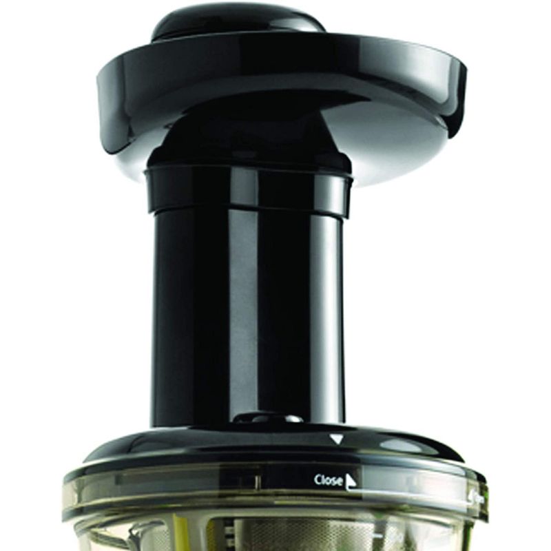 Omega VRT400HDS 80 RPM Vertical Low Speed Compact Continuous Cold Press Masticating Fruit and Vegetable Juicer Extractor, Silver