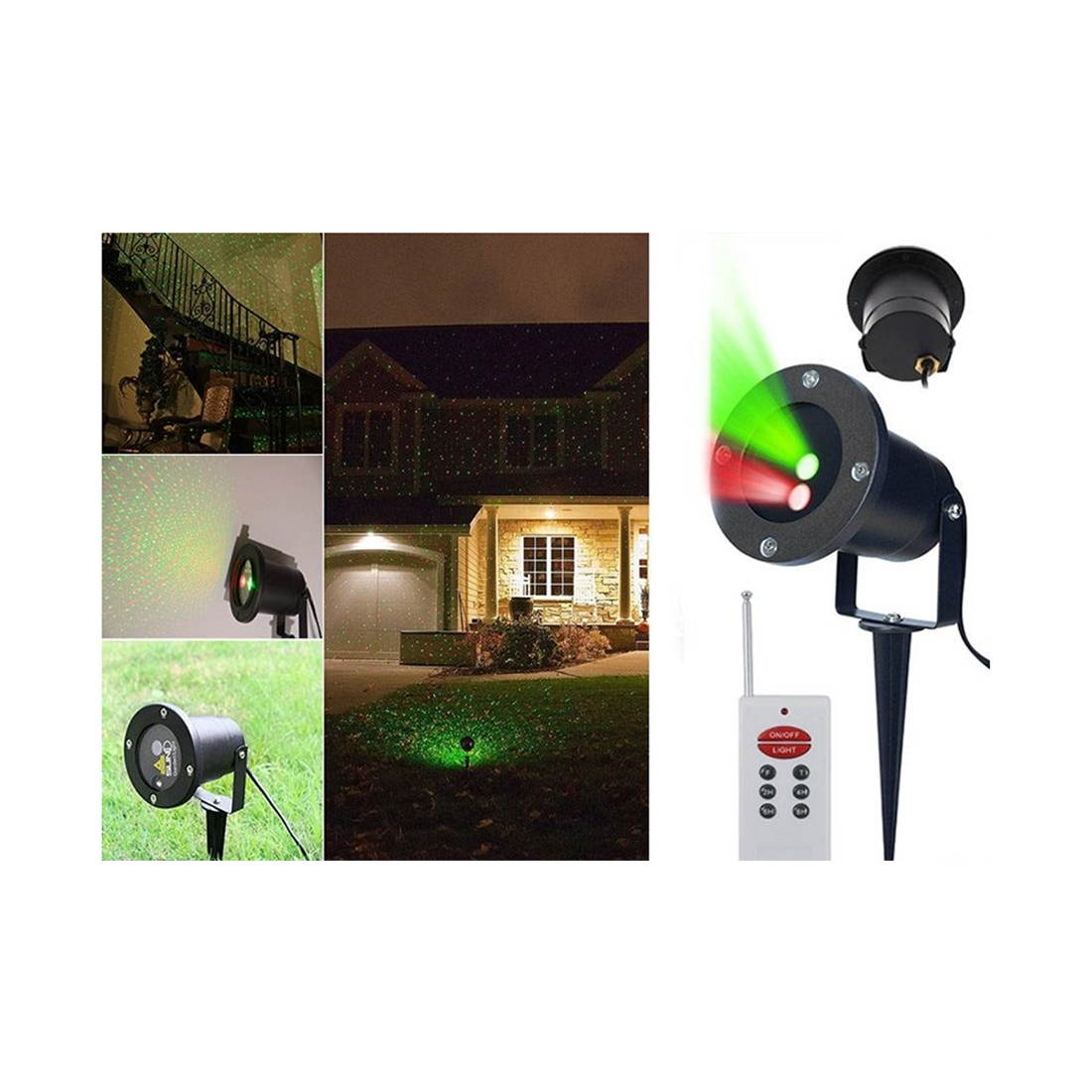 Xmas Party Lights Outdoor Laser Projector With Remote EU UK USA standard plug