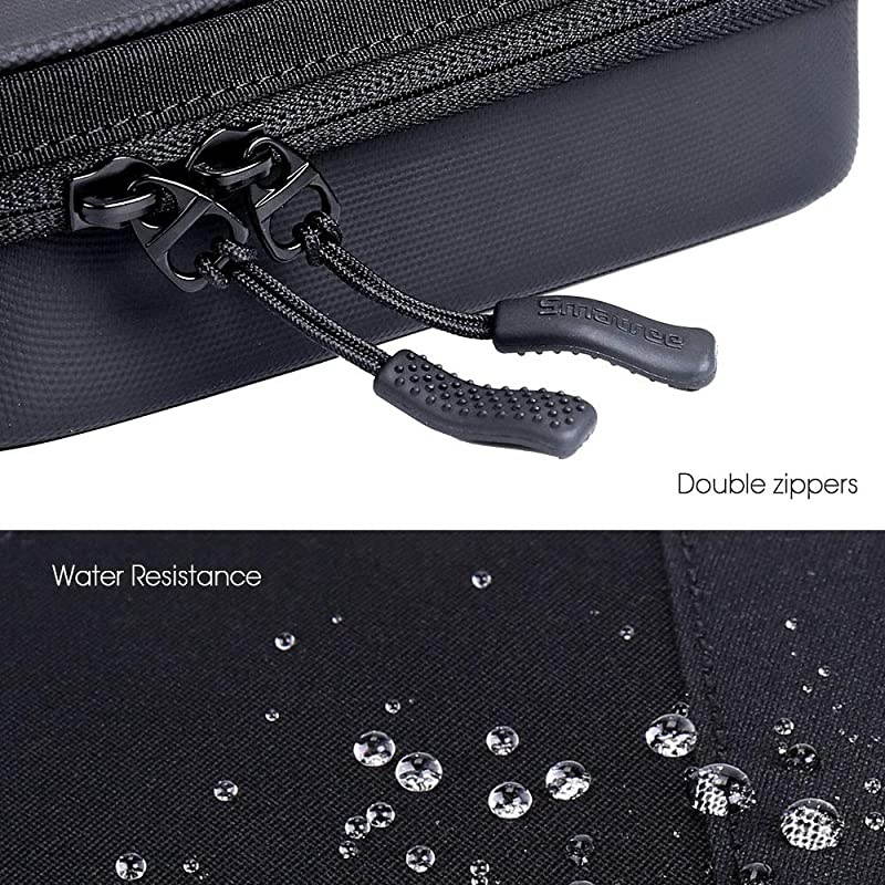 Universal Travel Case for Small Electronics Accessories Compatible for 79 inches iPad Mini 4KindleFire HD Tablet 7 inches Protective Gadget Bag with HandleLightweight Cable OrganizerBlack