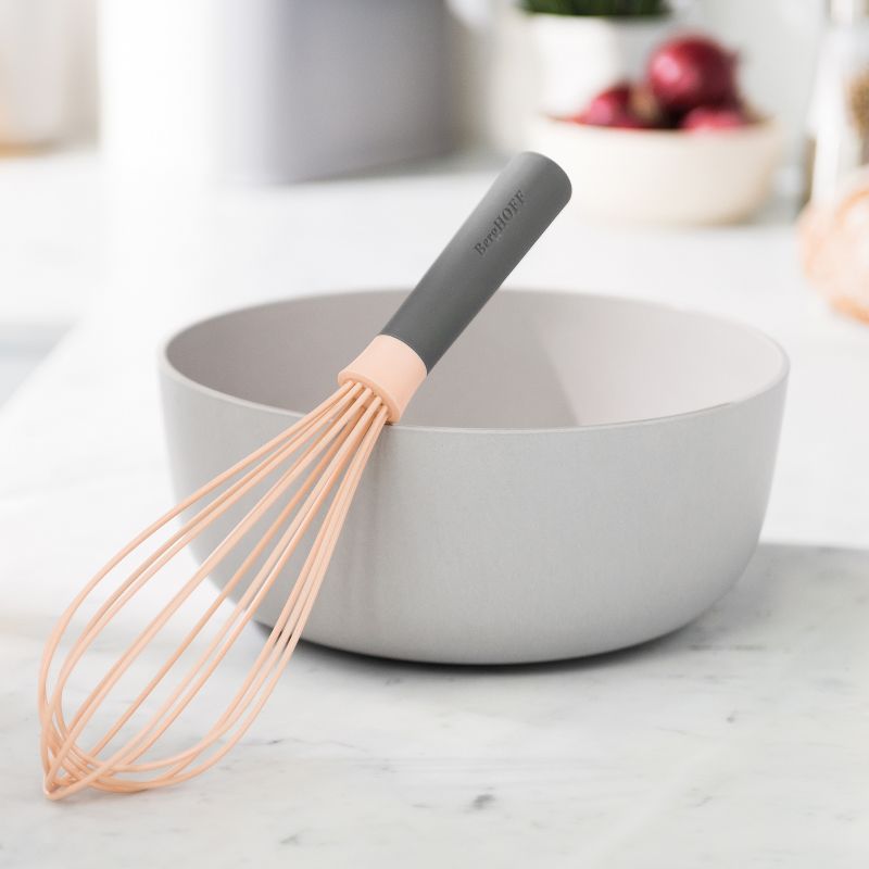 BergHOFF Leo 11" Silicone Whisk, Pink & Gray