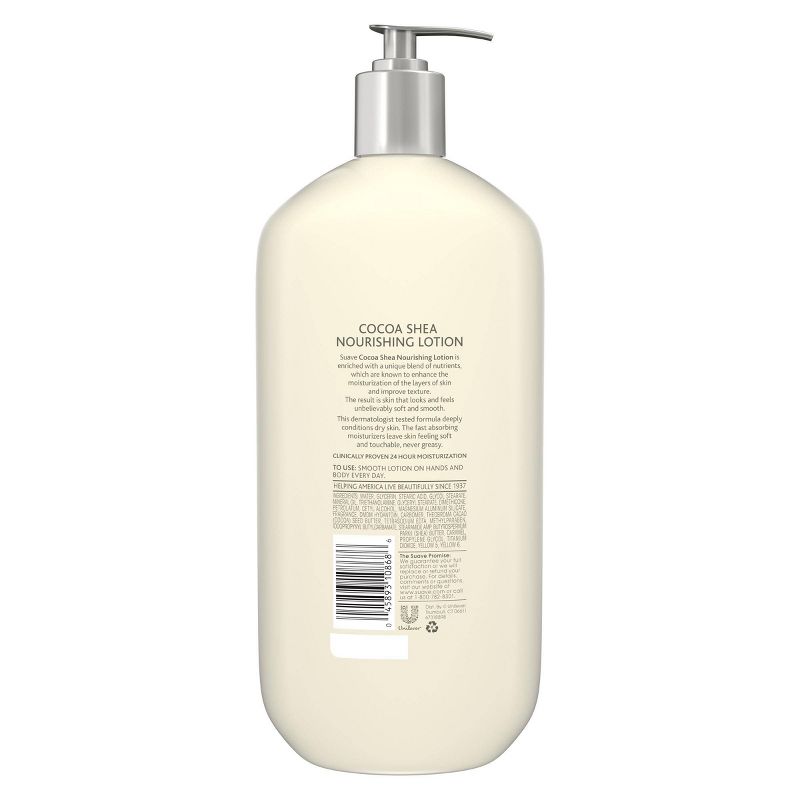 Suave Smoothing with Cocoa Butter and Shea Body Lotion - 32 fl oz