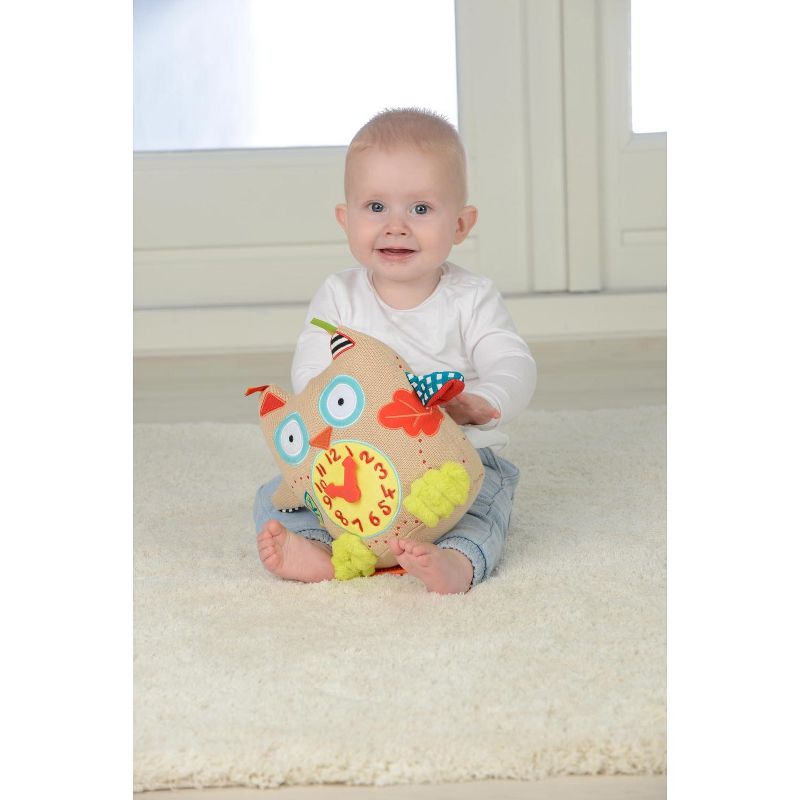 Dolce My First Owl Clock  Stuffed Animal And Plush Toy