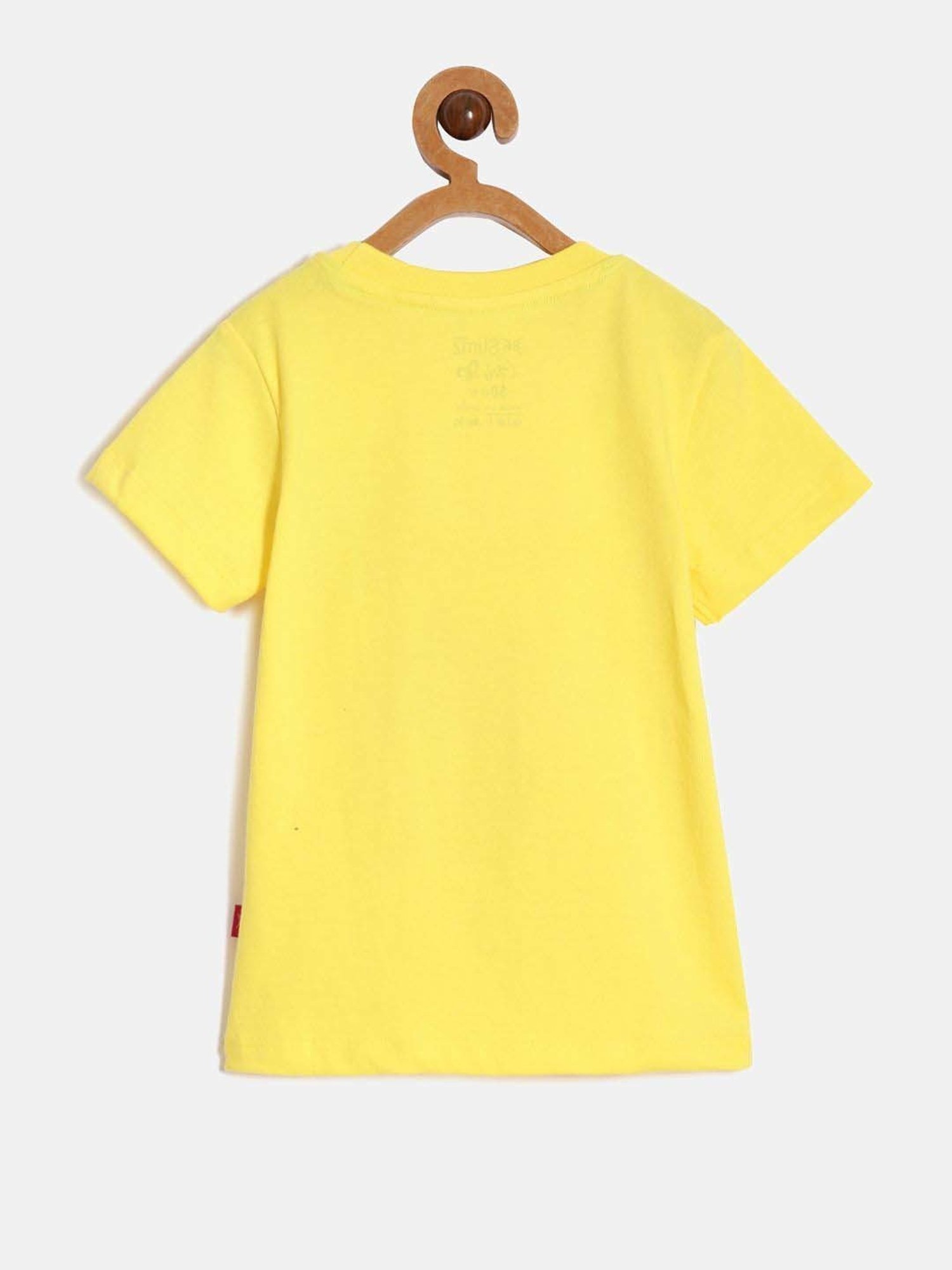Dixcy Slimz Kids Yellow Cotton Printed T-Shirt