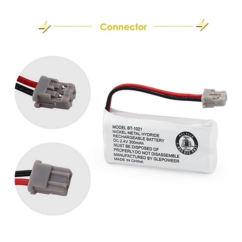 BBTG0798001 Rechargeable Battery Replacement Compatible with Uniden Cordless Handset Telephones Model BT1008 BT1016 24V3 Pack