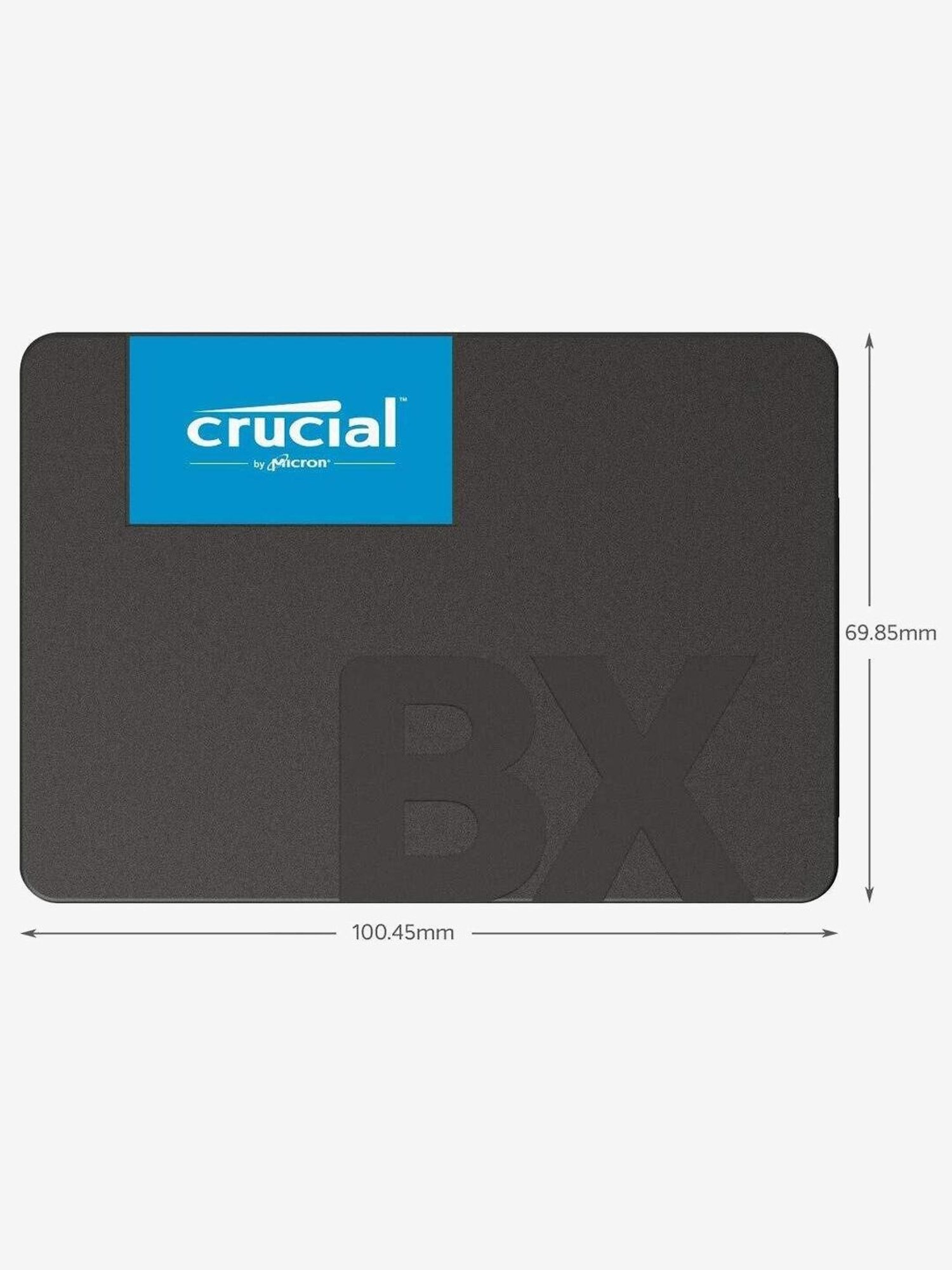 Crucial X6 Portable USB 3.2 1TB External SSD (CT1000X6SSD9, Black)