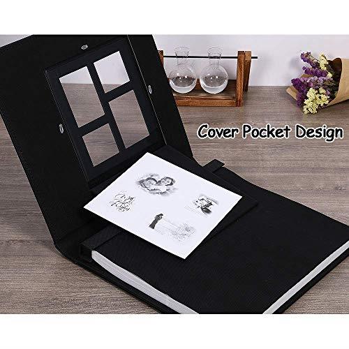 Album Self Adhesive 3x5 4x6 5x7 85x11 Magnetic Scrapbook Album DIY Length 11 x Width 108 Inches with A Metallic Pen