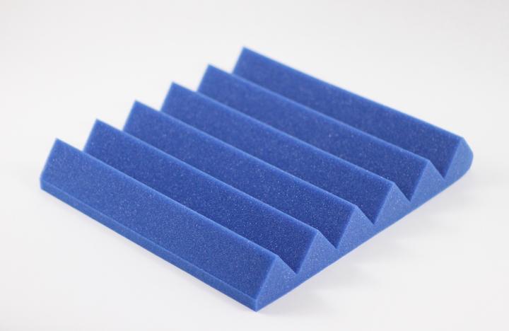 2" Blue and Black Acoustic Wedge Soundproofing Studio Tiles 12 pack