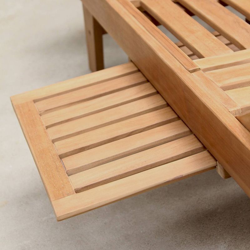 Sherwood Outdoor Teak Chaise Lounge with Cushion - Cambridge Casual