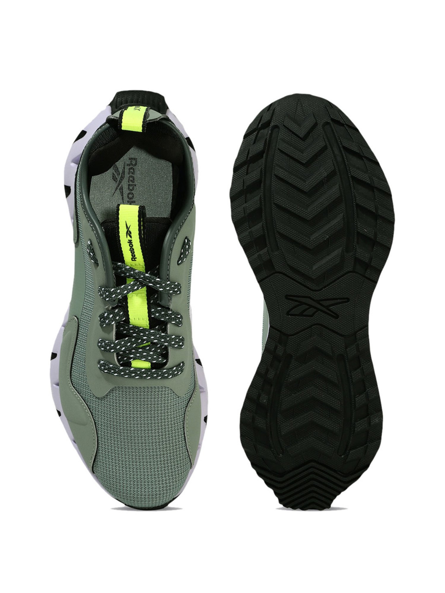 Reebok Women's Zig Dynamica Adventure Green Running Shoes