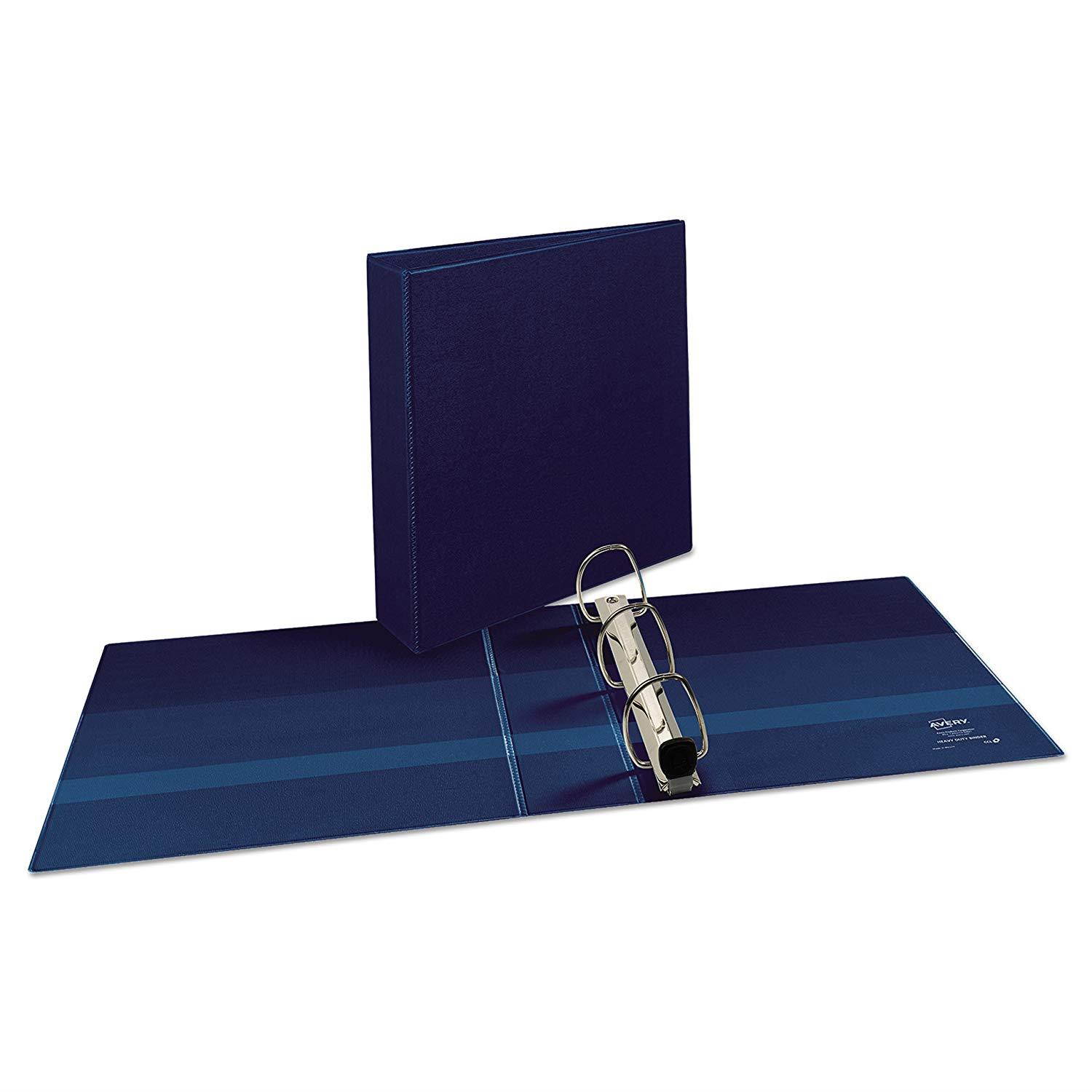 Avery Nonstick Heavy-Duty Reference View 2" Navy Blue Binder (79802)