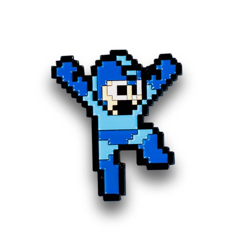 Just Funky Mega Man Hero Pin | Just Funky Exclusive Mega Man Collectible Pin | 1.5" Tall