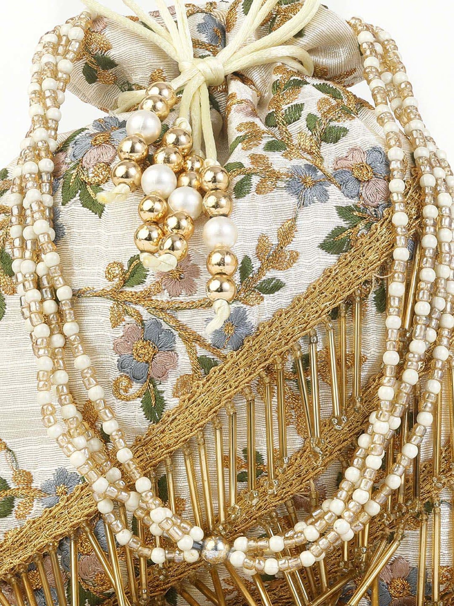 Call It Spring Silver Embellished Potli