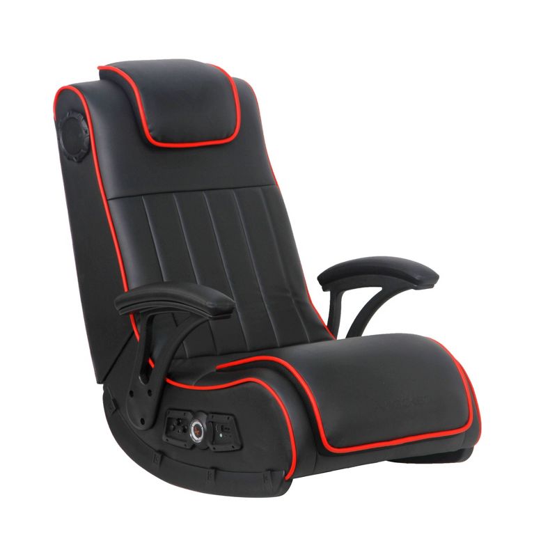 Pro Series H4 2.1 Dual Wireless and Bluetooth Floor Rocker Black/Red - X Rocker