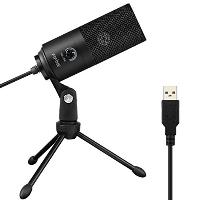 usb microphone,fifine metal condenser recording microphone for laptop mac or windows cardioid studio recording vocals, voice overs,streaming broadcast and youtube videos.669b