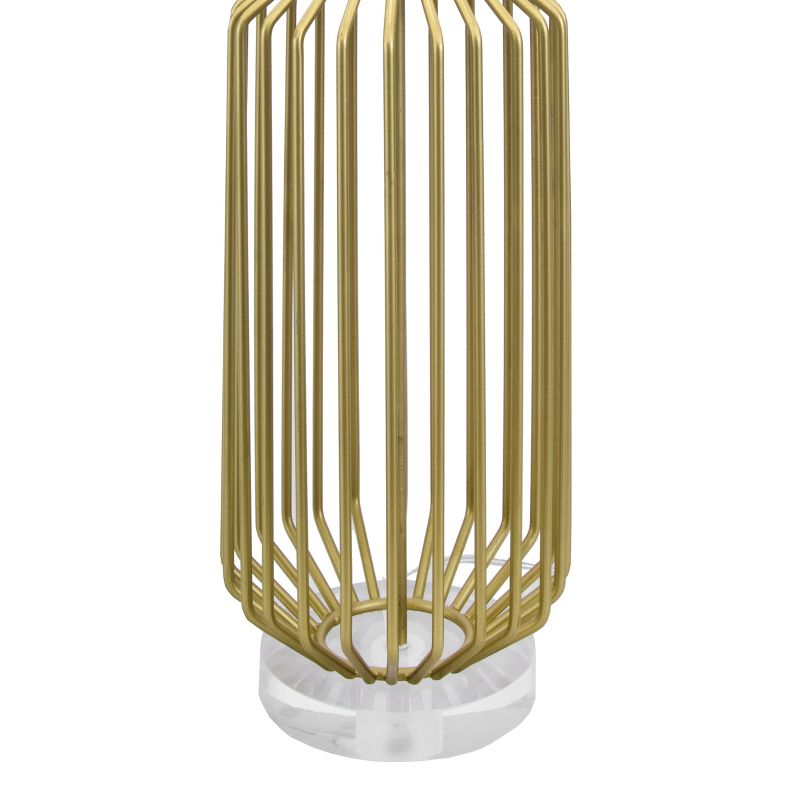 nuLOOM Deltona Iron 29" Table Lamp Lighting - Gold 29" H x 14" W x 14" D