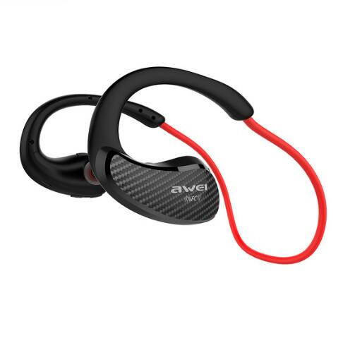 AWEI NFC Wireless Bluetooth Earphone Sport Waterproof Wireless Headphones with mic Stereo Bluetooth Headset for phone