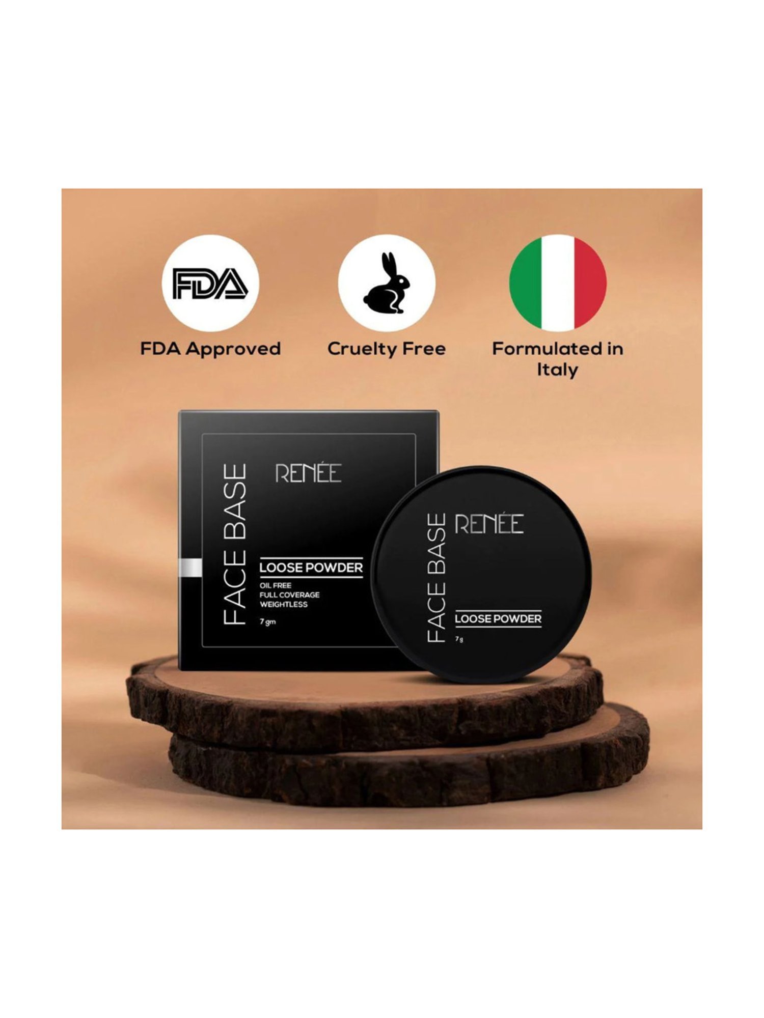 Renee Face Base Loose Powder Mellow Beige - 7 gm