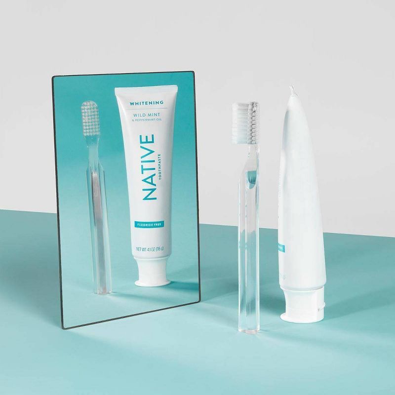 Native Whitening Wild Mint & Peppermint Oil Fluoride Free Natural Toothpaste - 4.1oz